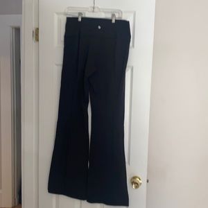 Black wide leg lululemon size large pants.